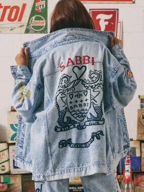 SABBI - Mermaid Racing Denim Jacket - M